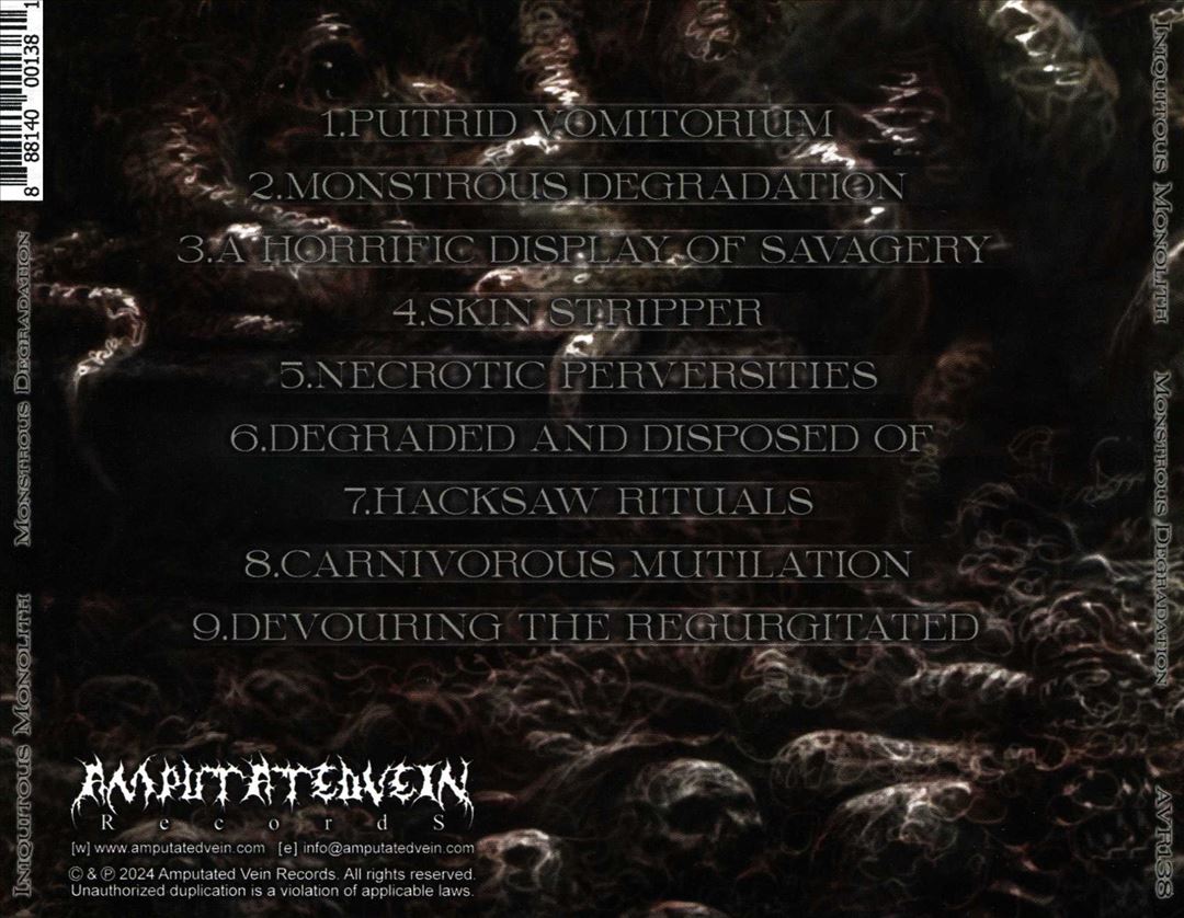 Monstrous Degradation cover art