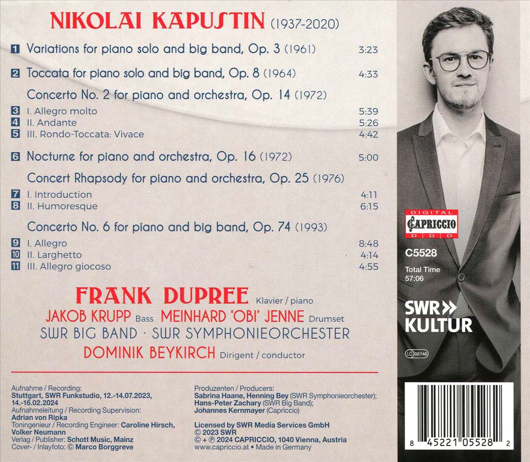 Nikolai Kapustin: Piano Concertos Nos. 2 & 6 cover art