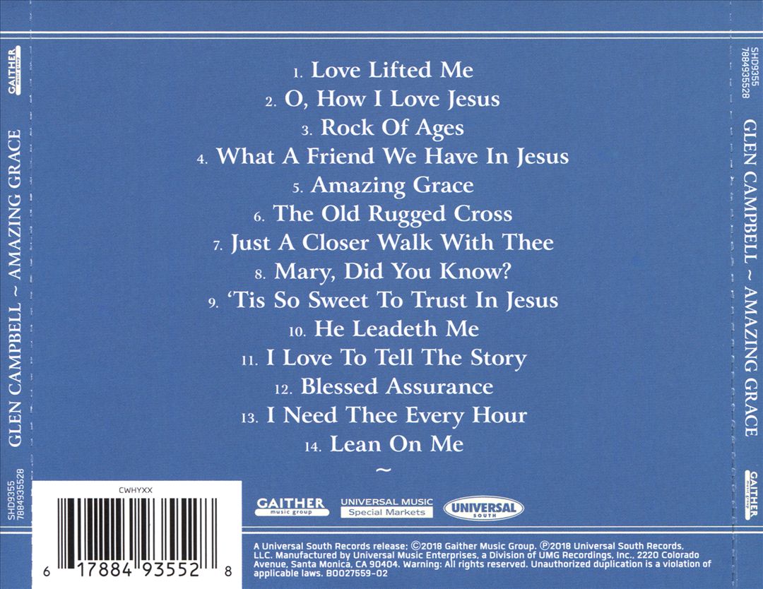 Amazing Grace: 14 Hymns and Gospel Favorites cover art