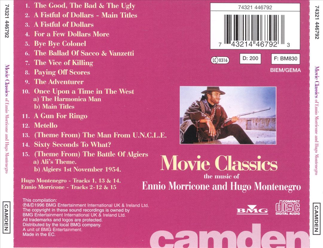 Movie Classics: The Music of Ennio Morricone & Hugo Montenegro cover art