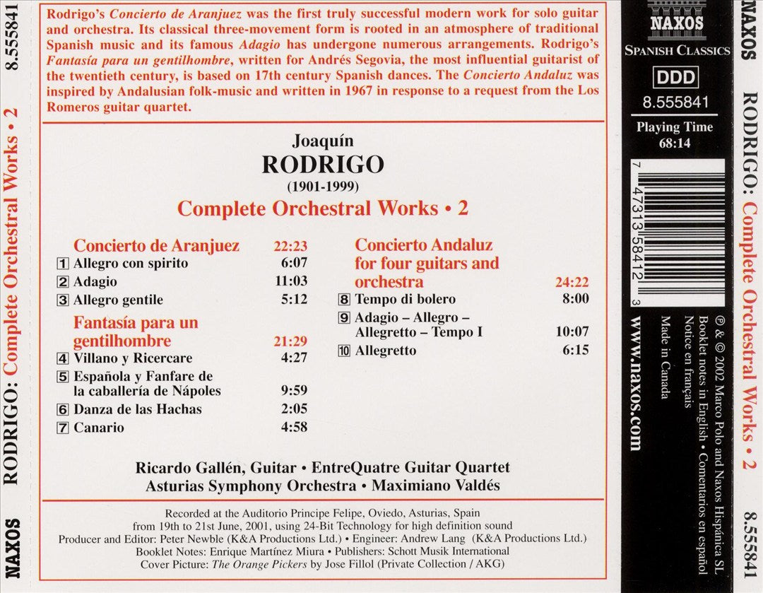 Rodrigo: Complete Orchestral Works, Vol. 2 cover art