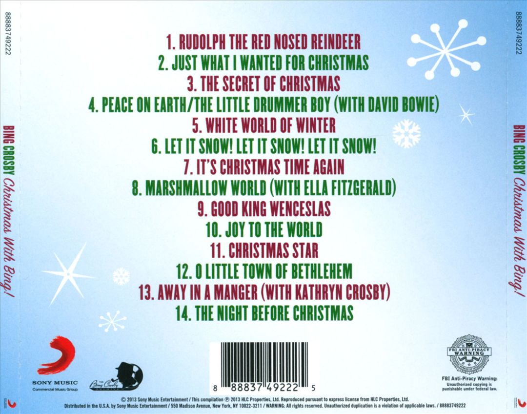 Christmas with Bing [Sony] cover art