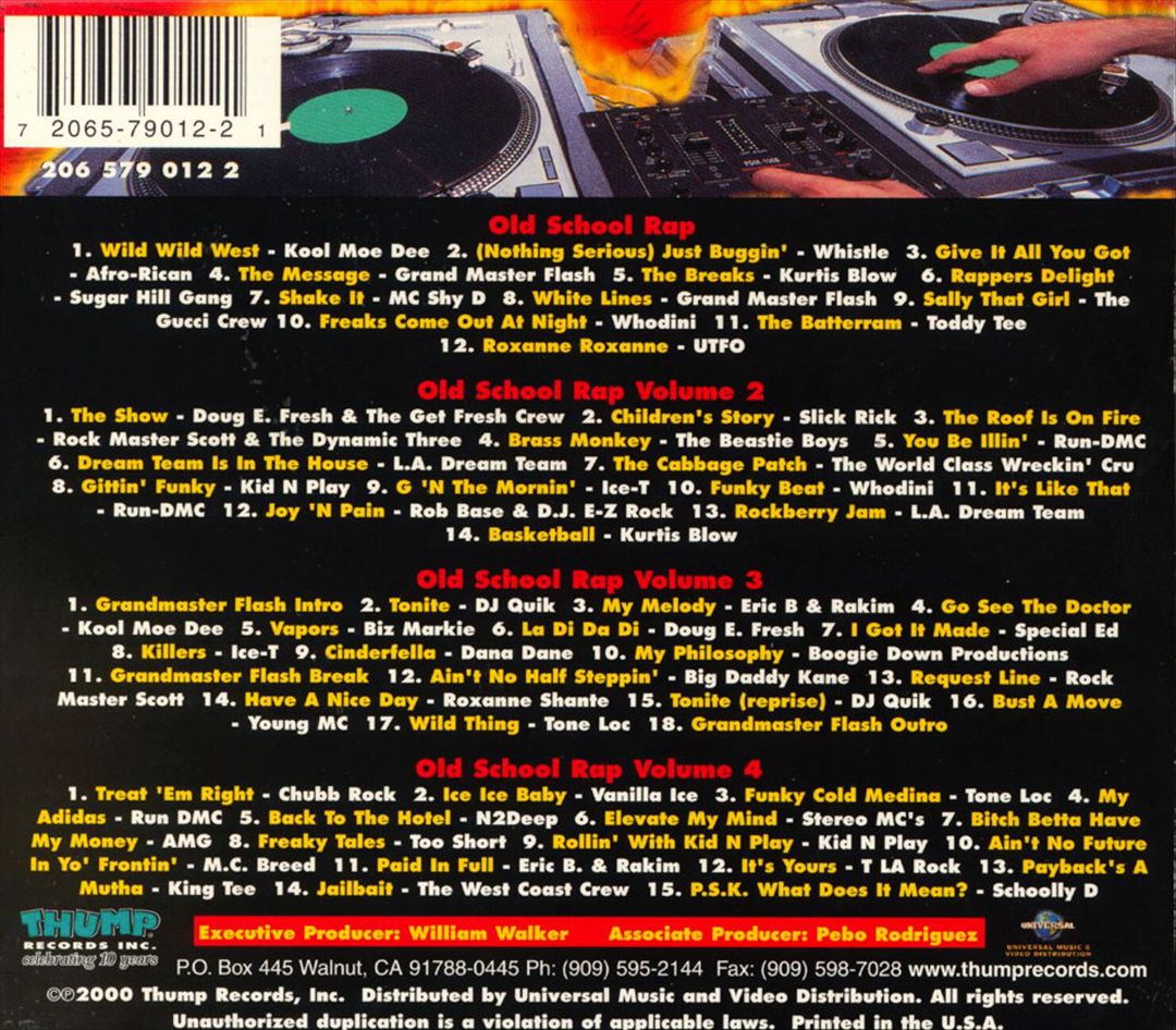 Old School Rap, Vols. 1-4 [Box Set] cover art