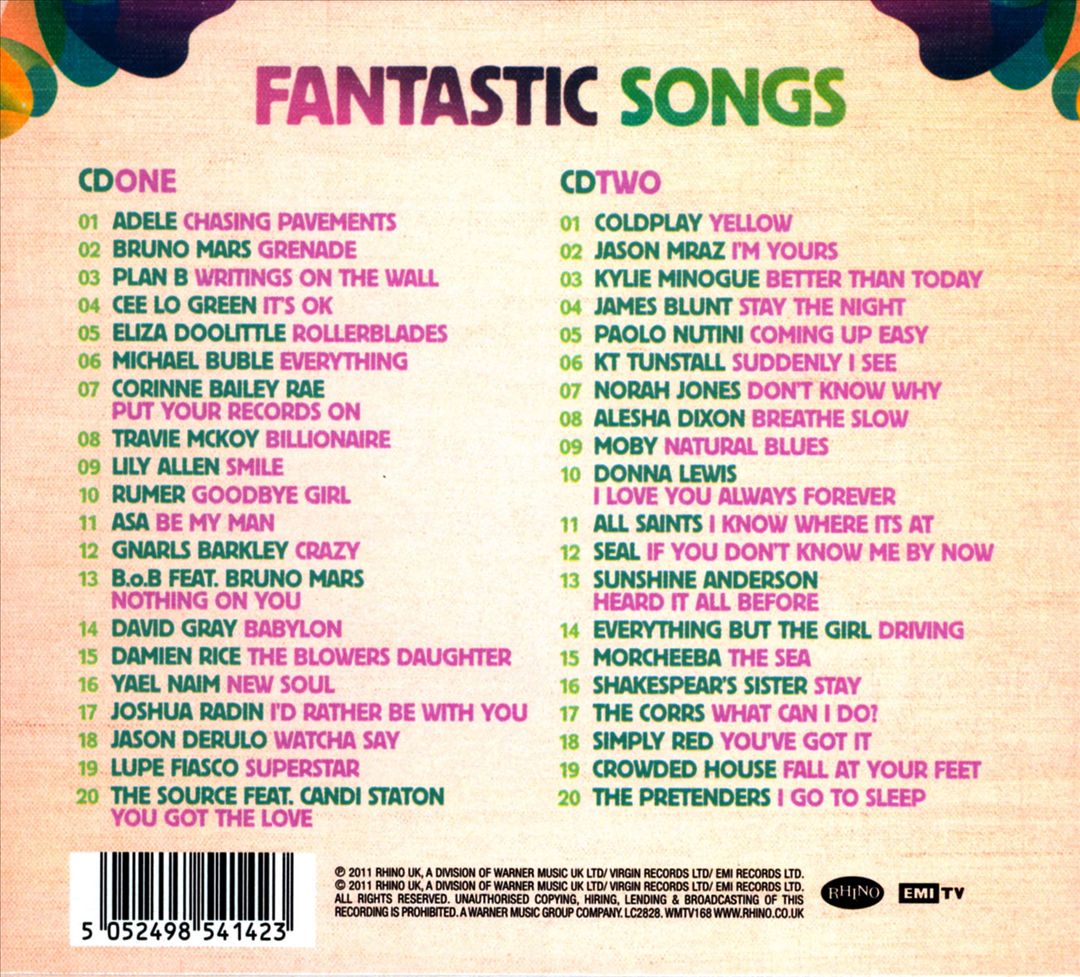 Fantastic Songs cover art