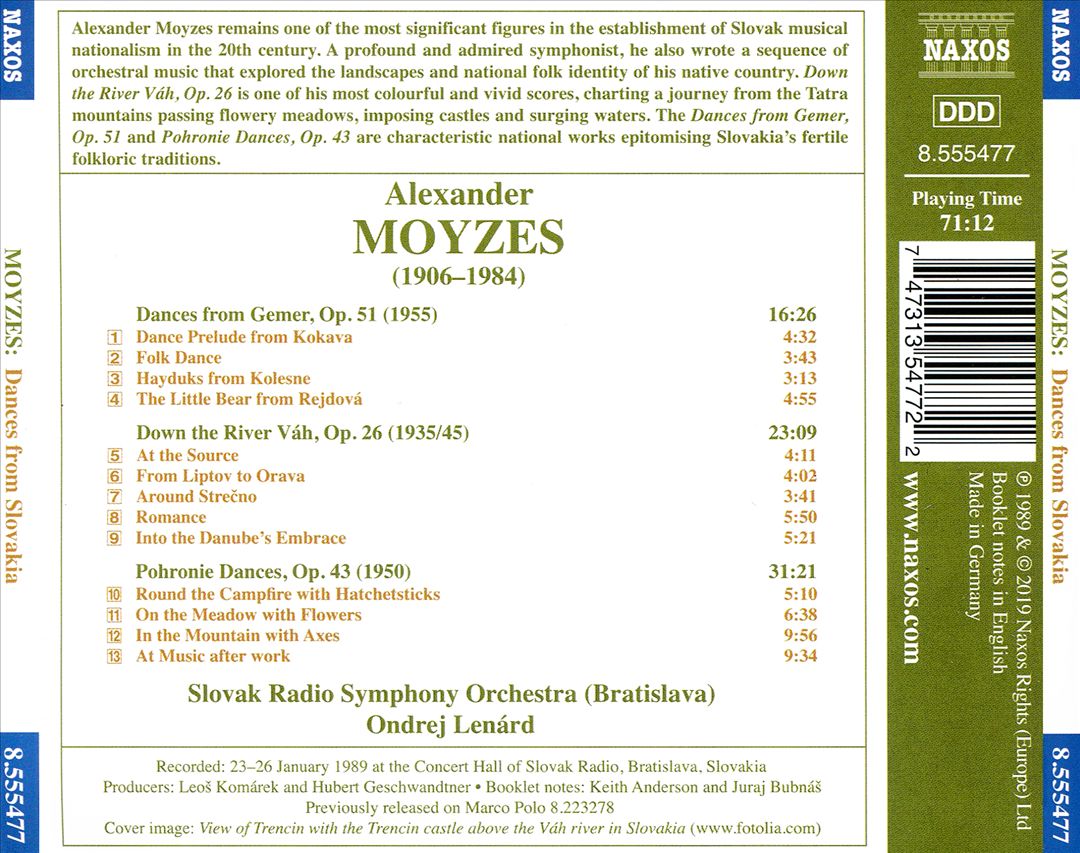 Moyzes: Dances From Slovakia cover art