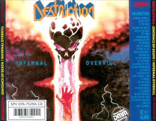 Infernal Overkill/Sentence of Death cover art