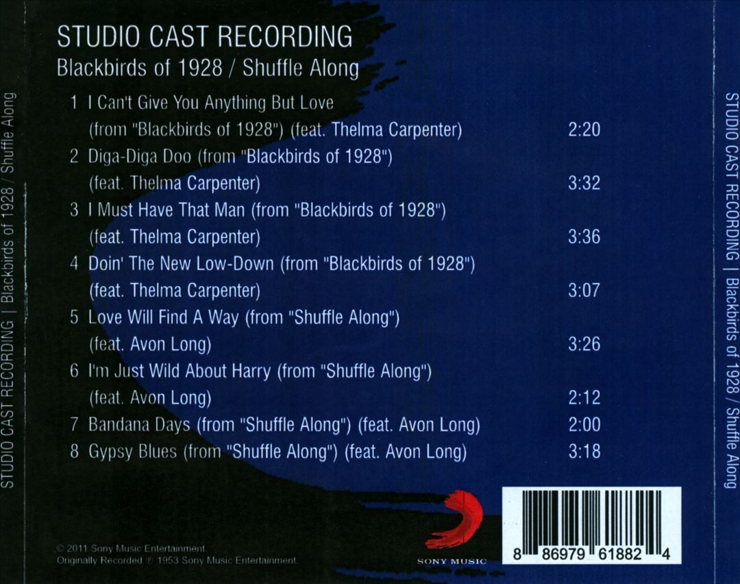 Blackbirds of 1928/Shuffle Along/Studio cover art