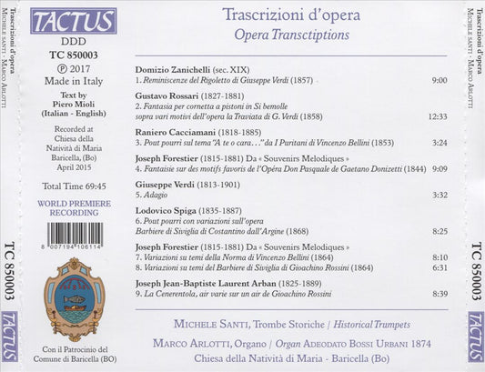 Trascrizioni d'opera cover art