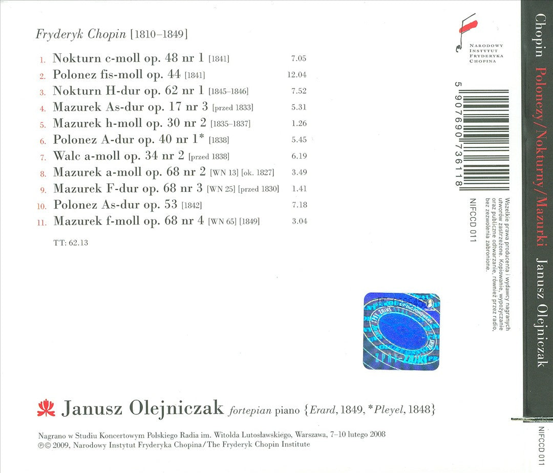 Chopin: Polonezy; Mazurki; Nokturny cover art