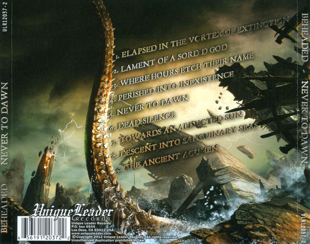 Never To Dawn cover art