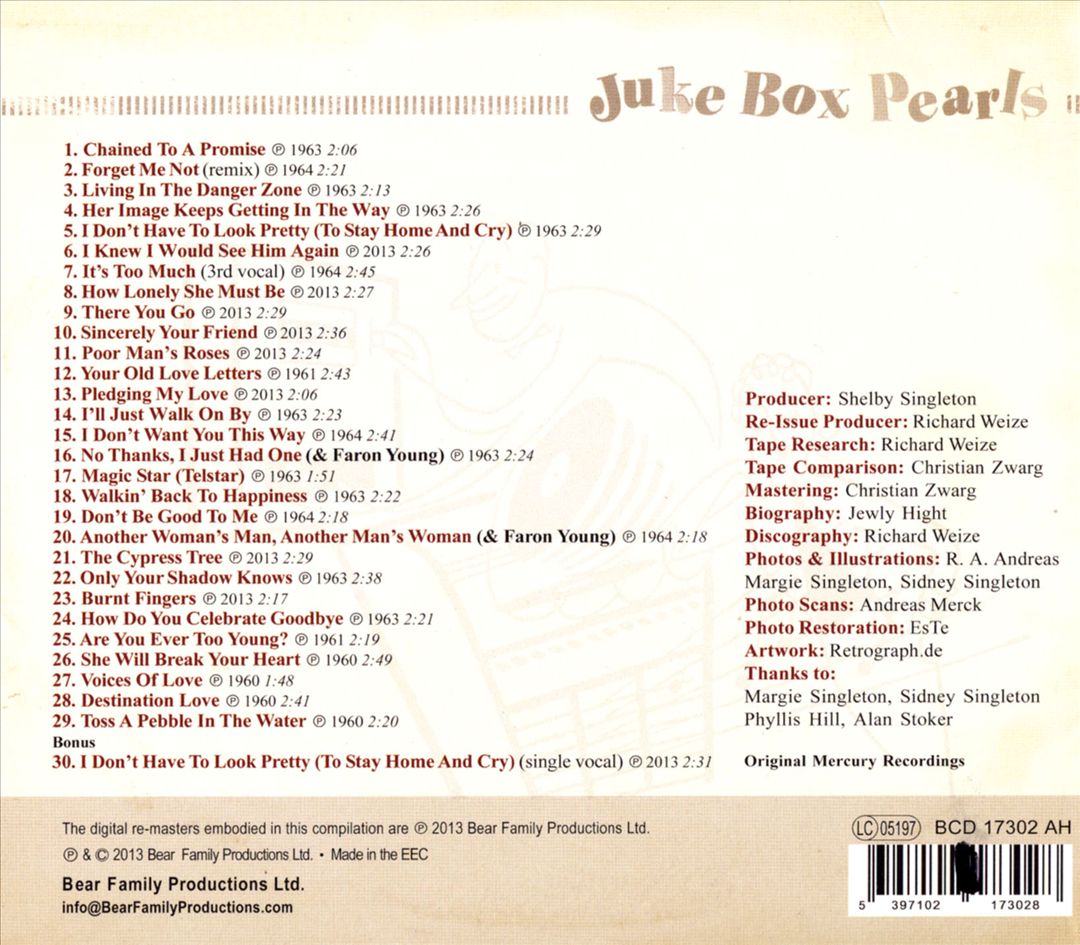 Jukebox Pearls: Pledging My Love cover art