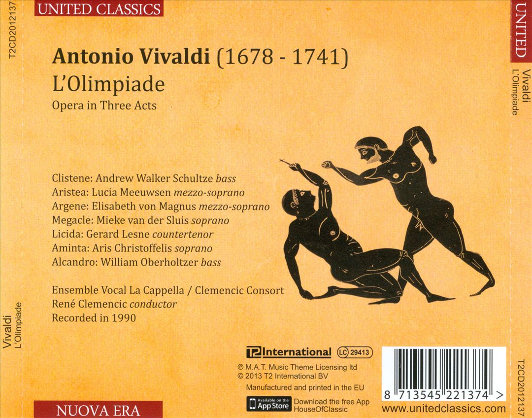 Antonio Vivaldi: L'Olimpiade cover art