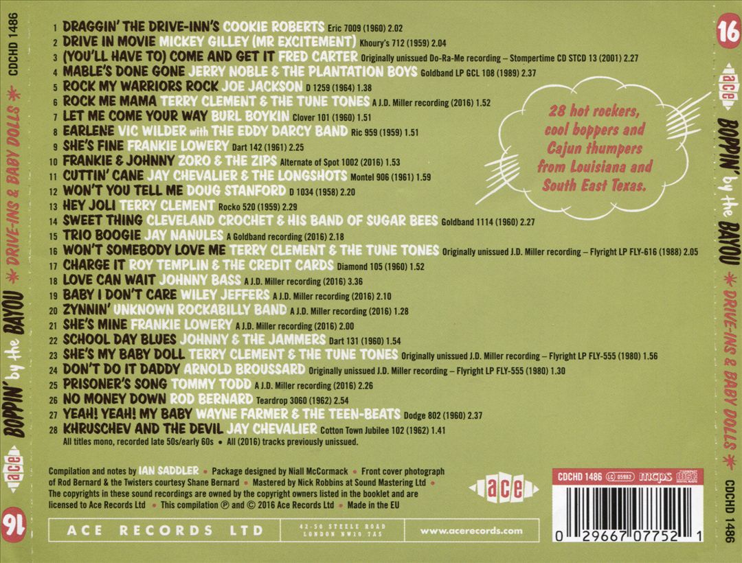 Boppin by the Bayou: Drive-Ins & Baby Dolls cover art