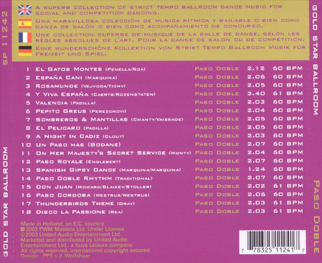 Gold Star Ballroom Series: Paso Doble cover art