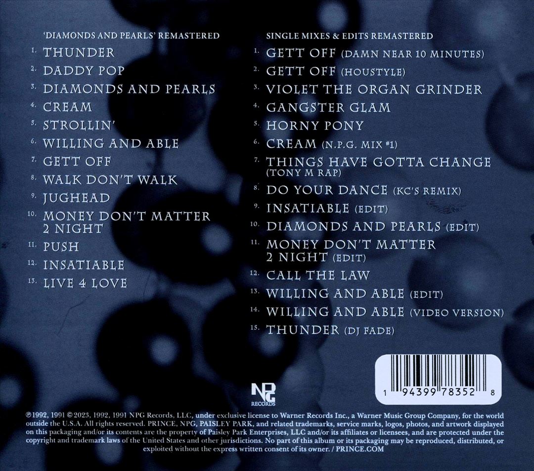 Diamonds and Pearls cover art