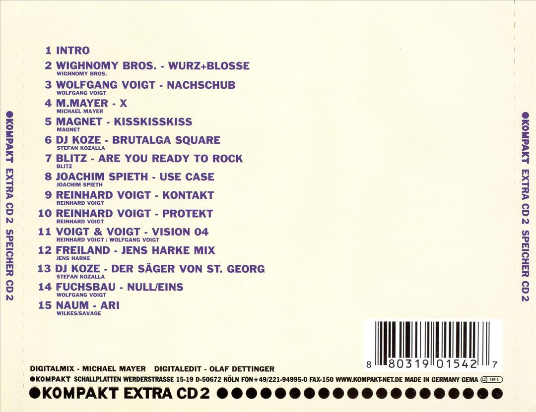 Speicher CD2 cover art