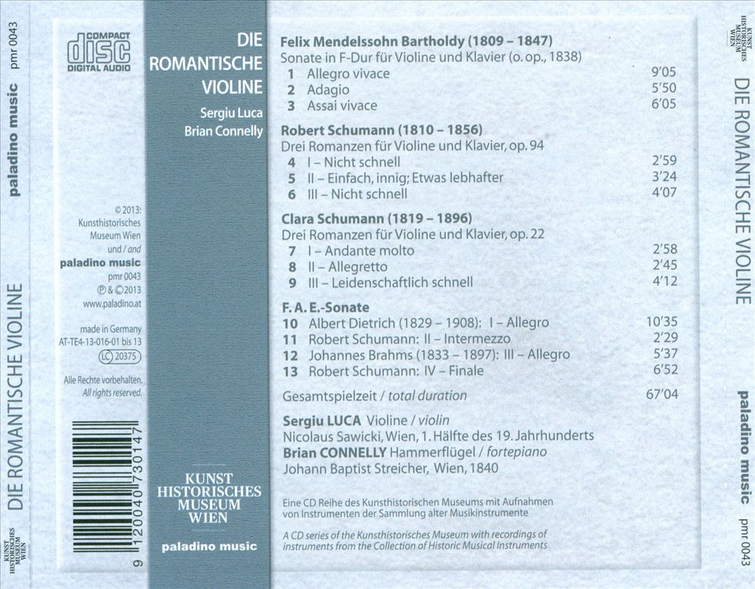 Romantische Violine cover art