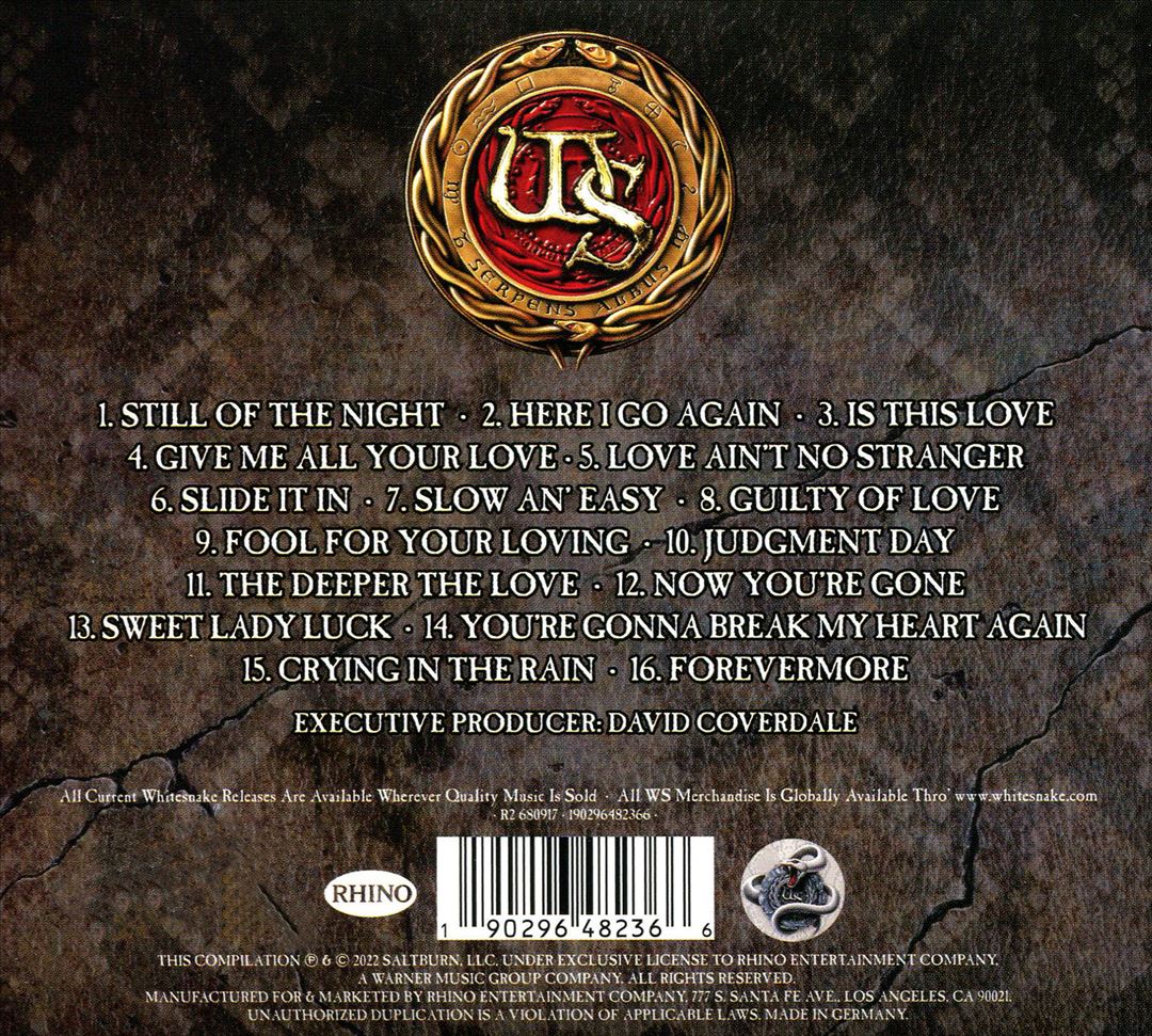 Whitesnake's Greatest Hits cover art
