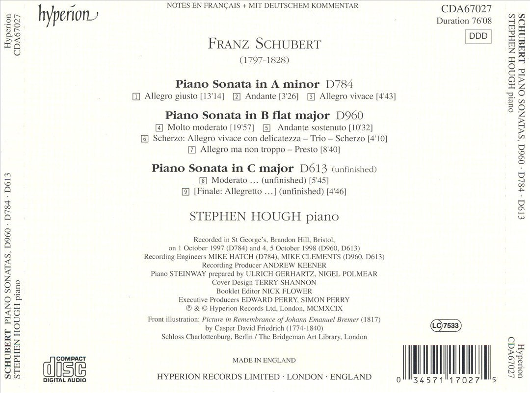 Schubert: Sonatas cover art