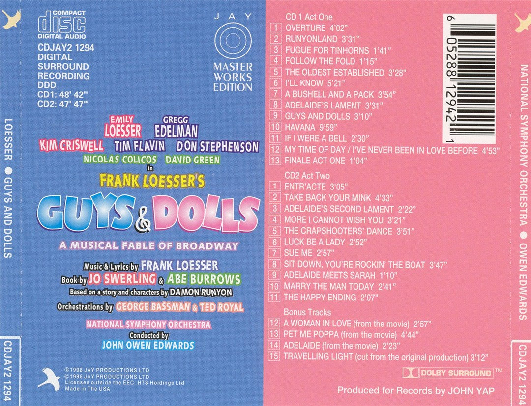 Guys & Dolls (First Complete Recording) cover art