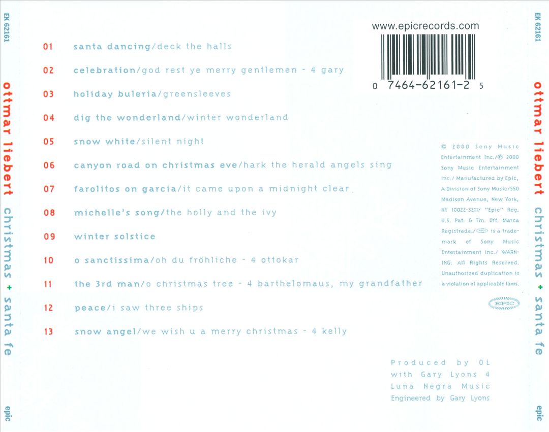 Christmas + Santa Fe cover art