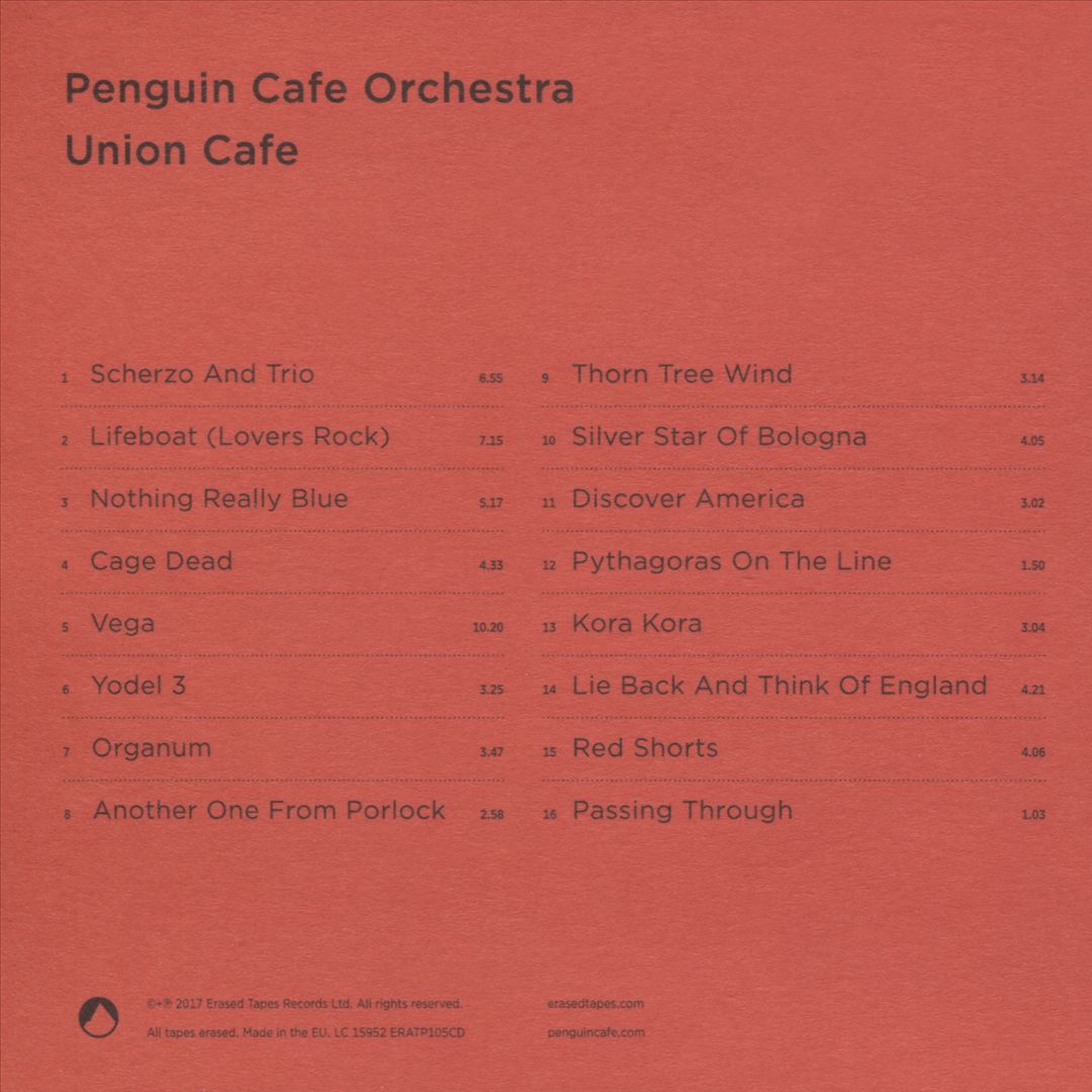 Union Cafe cover art