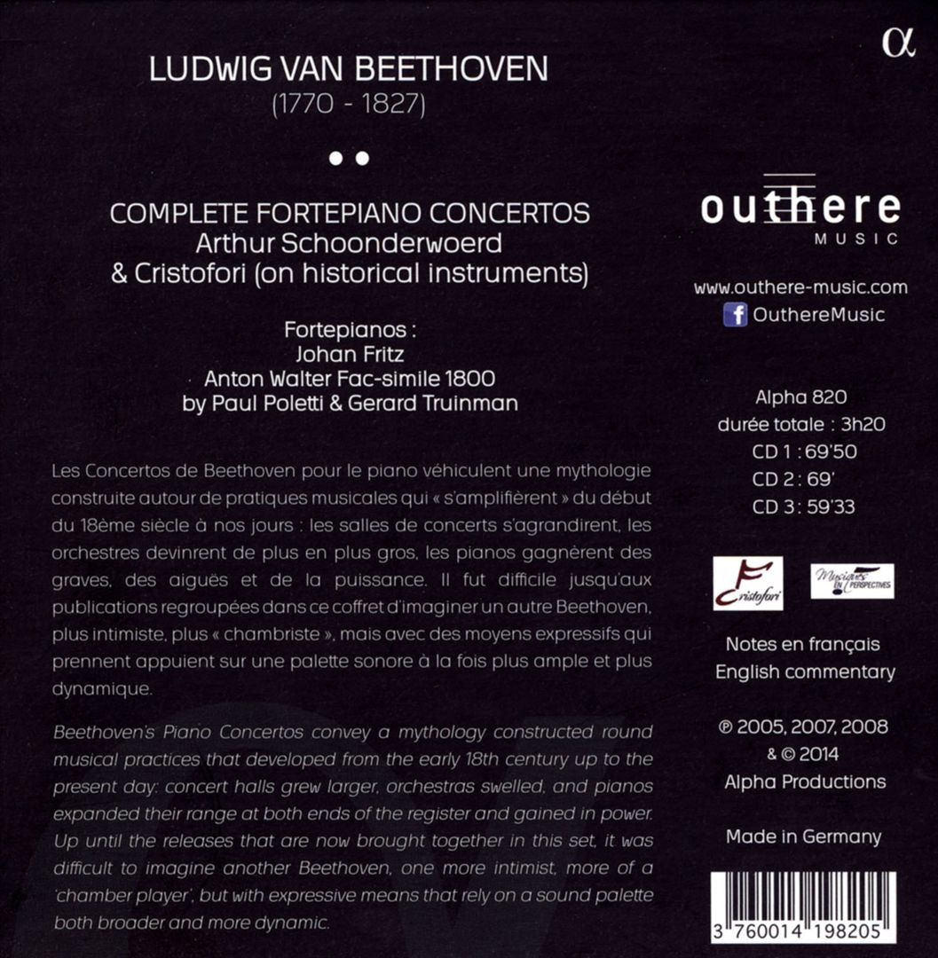 Beethoven: Complete Fortepiano Concertos cover art