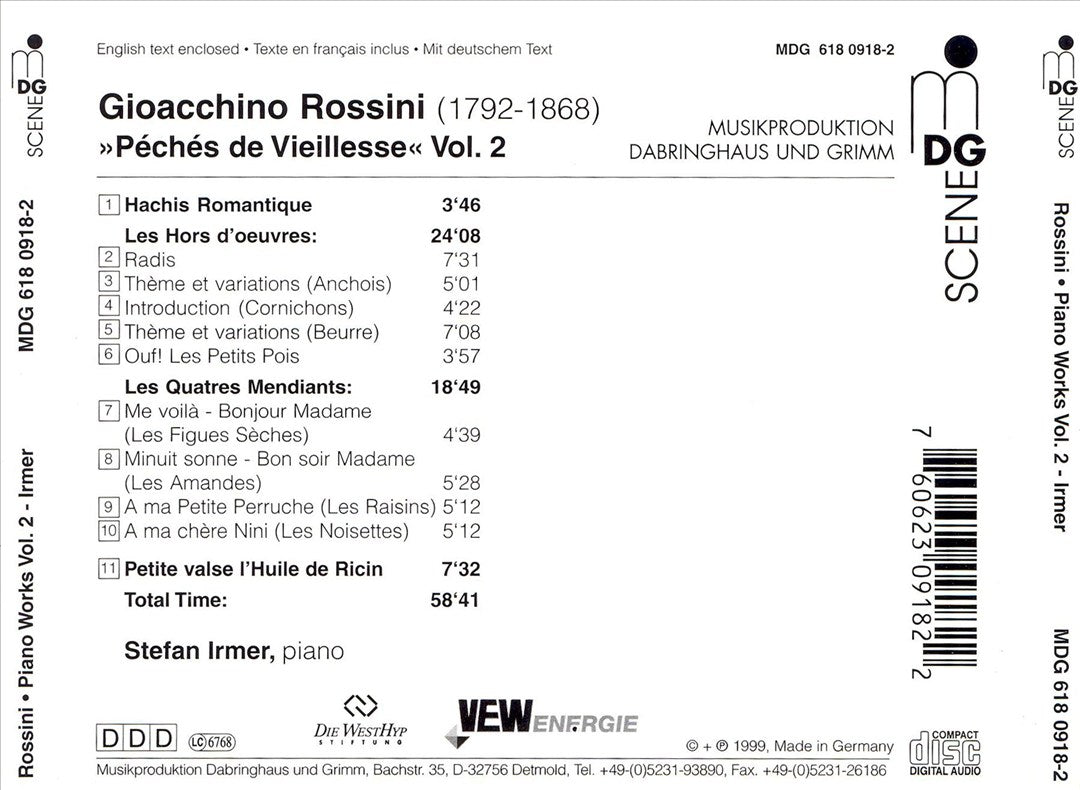 Rossini: Piano Works, Vol. 2 cover art