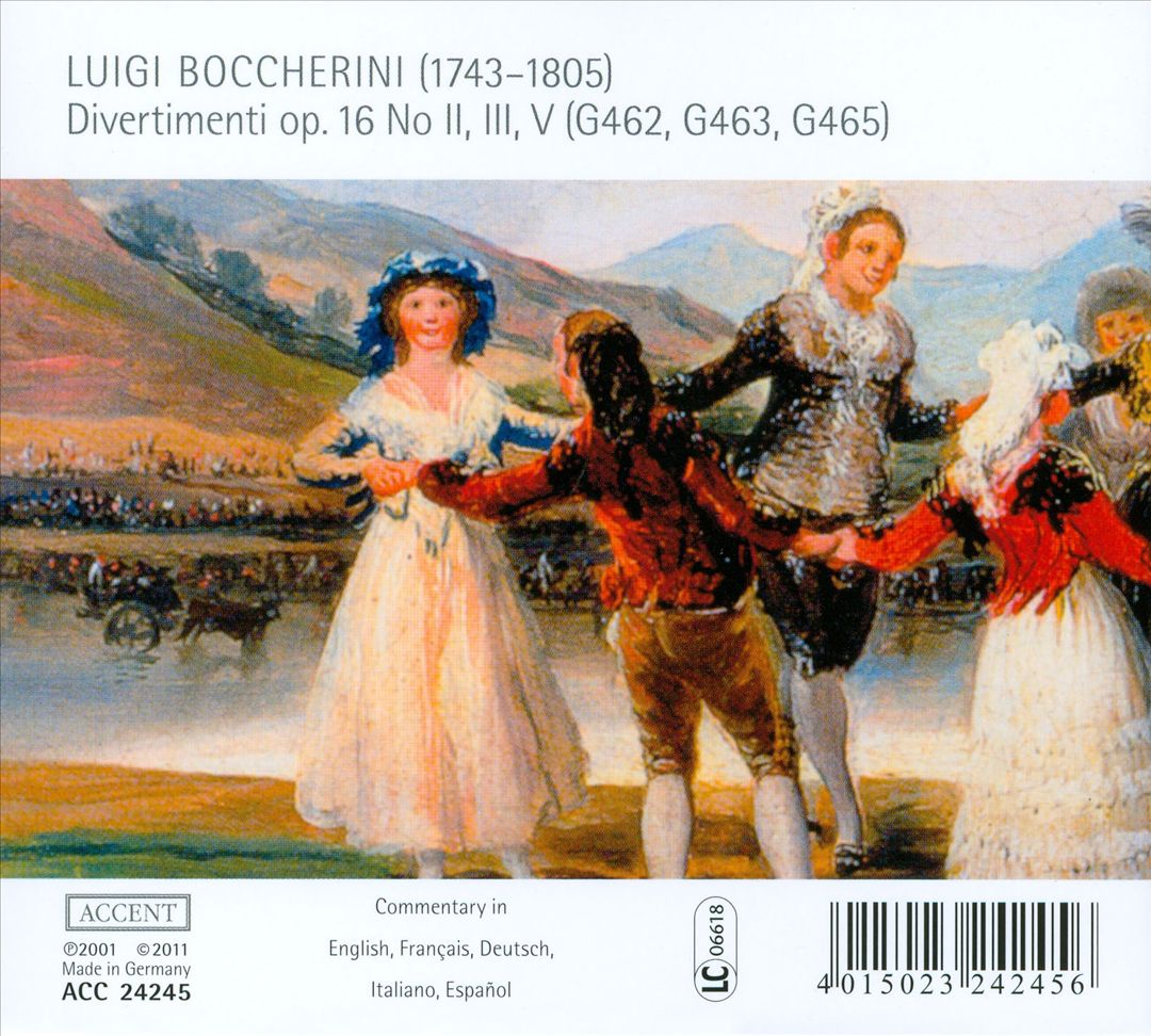 Boccherini: Divertimenti, Op. 16, Vol. 1 cover art