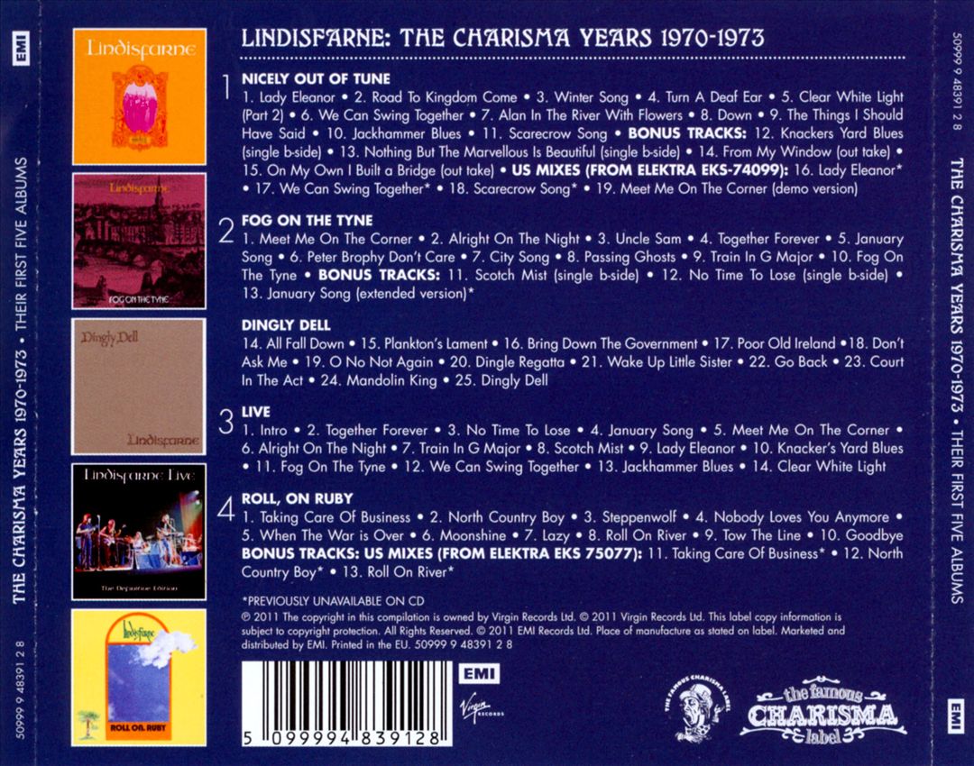 Charisma Years (1970-1973) cover art