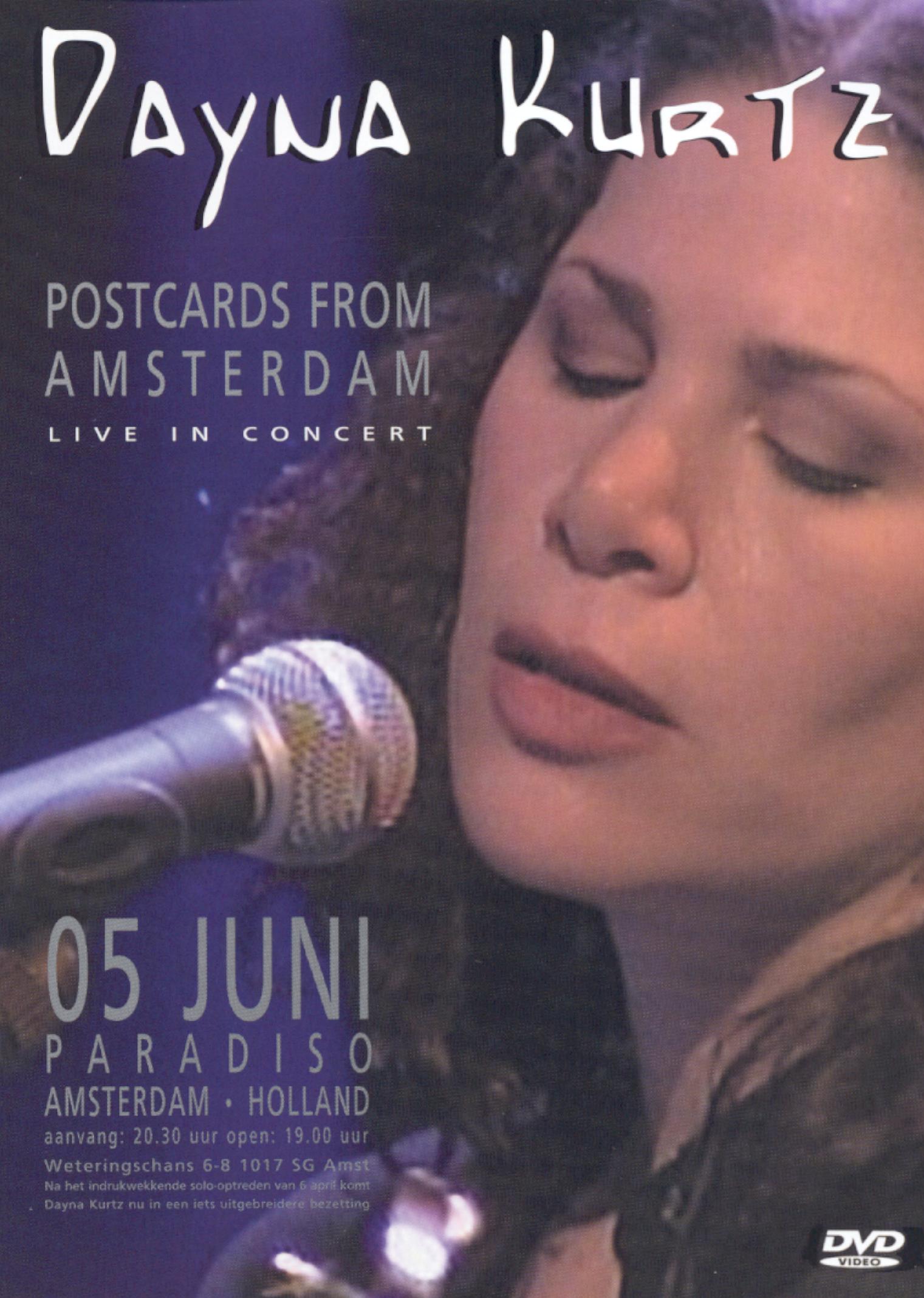 Dayna Kurtz: Postcards From Amsterdam - Live in Concert cover art