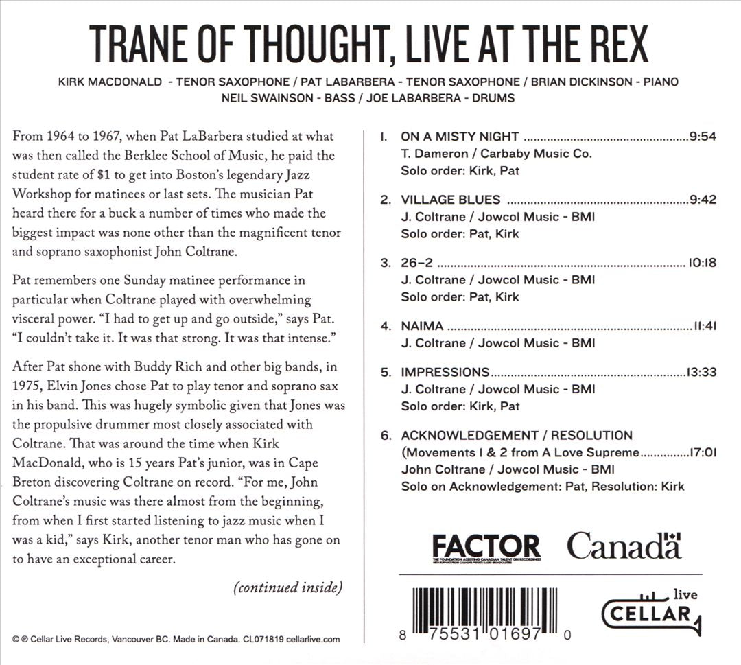 Trane of Thought [Live at the Rex] cover art