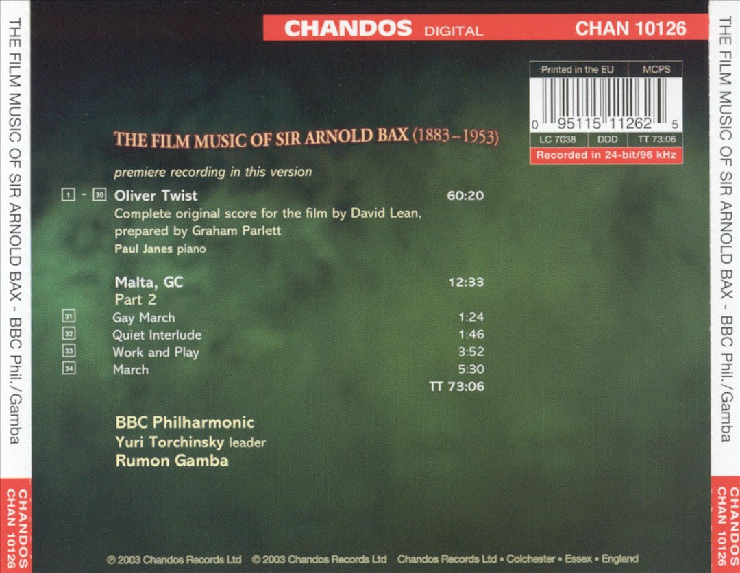 Film Music of Sir Arnold Bax cover art