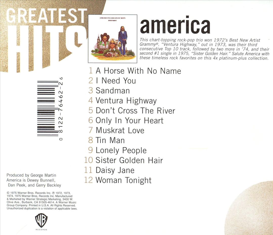 History: America's Greatest Hits cover art