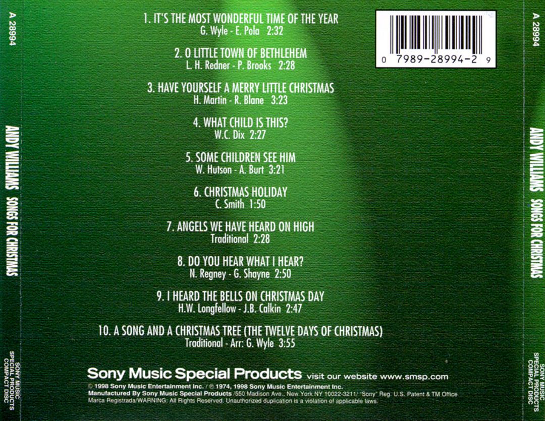 Songs for Christmas cover art