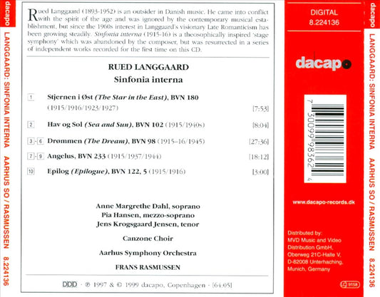 Rued Langgaard: Sinfonia interna cover art
