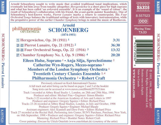 Arnold Schoenberg: Pierrot Lunaire cover art