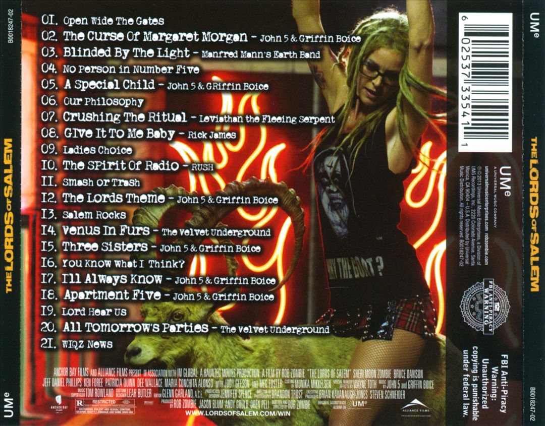 Lords of Salem [Original Soundtrack] cover art