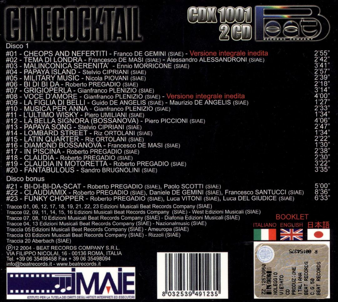 Cinecocktail cover art