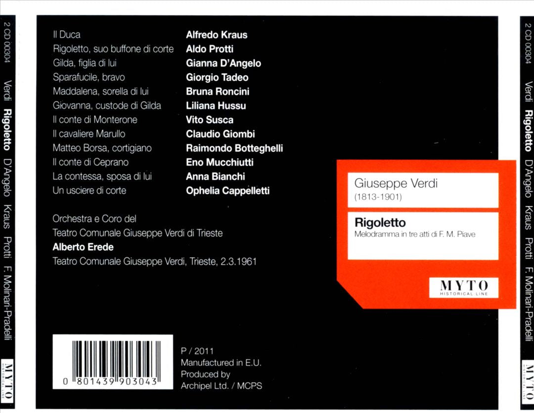 Verdi: Rigoletto cover art