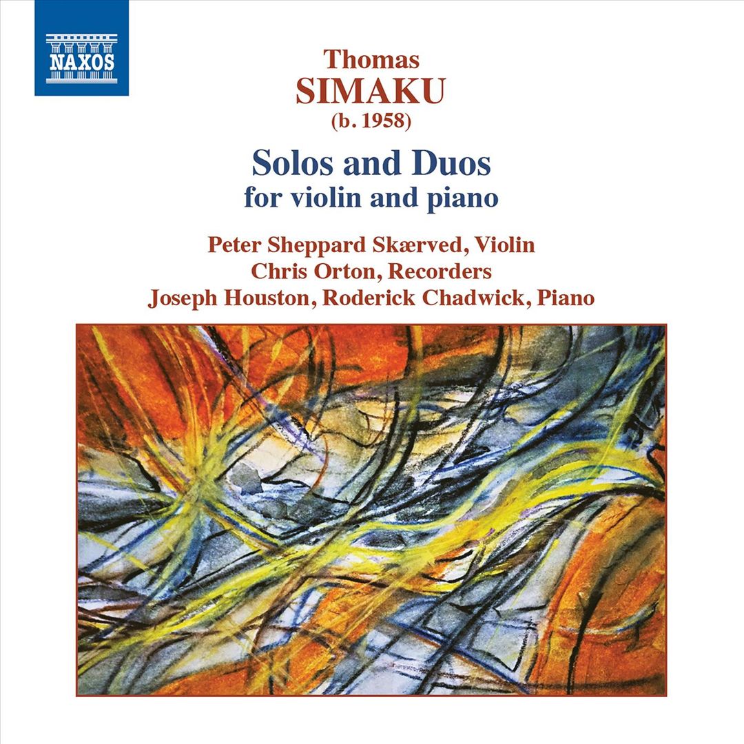 Thomas Simaku: Solos and Duos for Violin and Piano cover art
