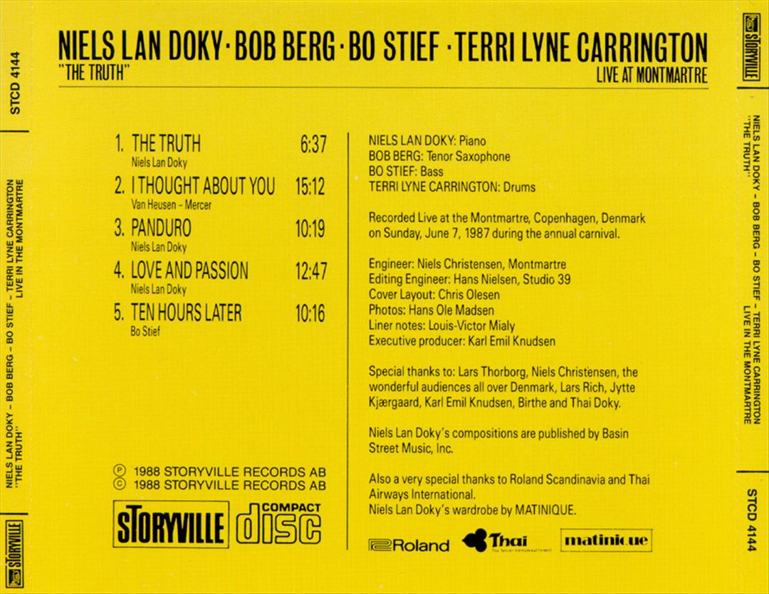 Truth: Live at Montmartre cover art