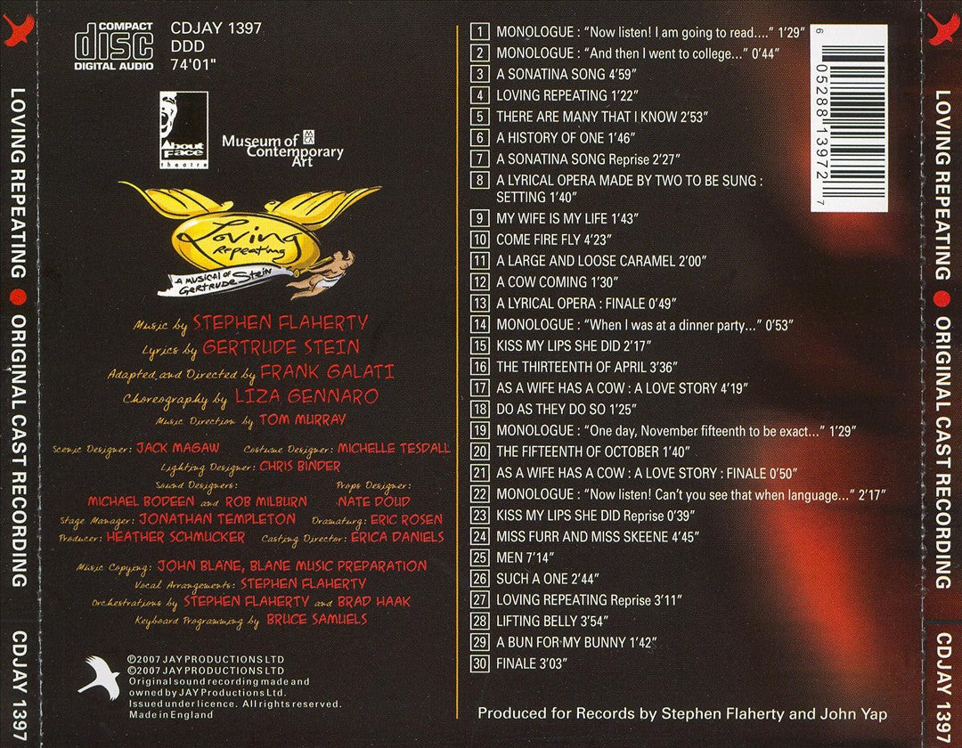 Loving Repeating: A Musical of Gertrude Stein [Original Cast Recording] cover art