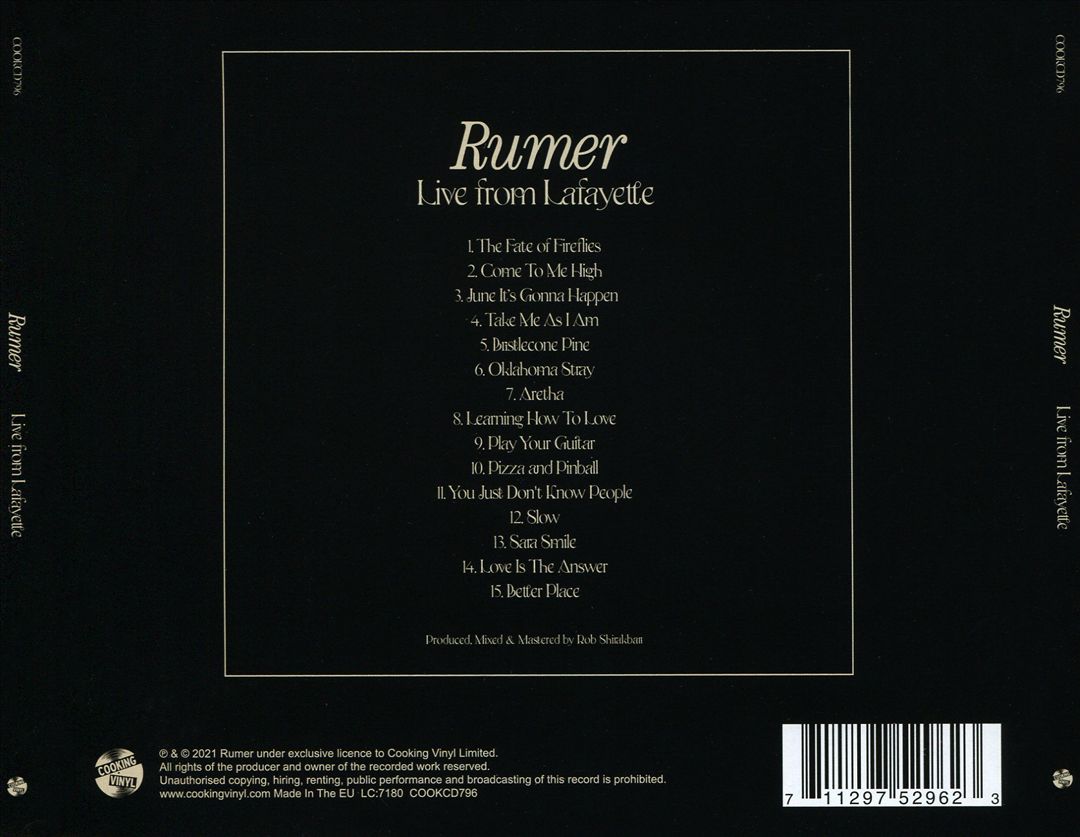 Live from Lafayette cover art