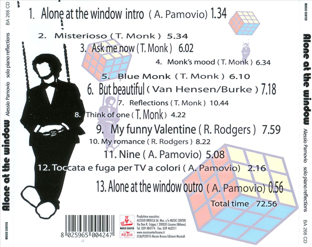 Alone At the Window: Tribute To Thelonious Sphere Monk: Solo Piano Reflections cover art