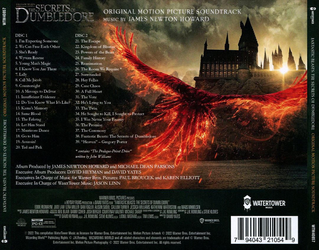Fantastic Beasts: The Secrets of Dumbledore [Original Motion Picture Soundtrack] cover art