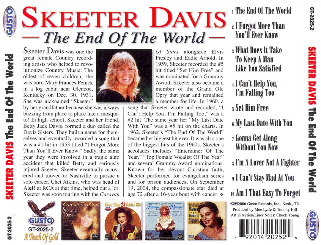 The End of the World [Gusto] cover art