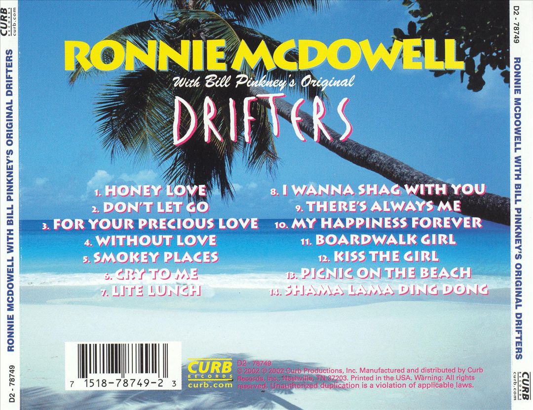 Ronnie McDowell with Bill Pinkney's Original Drifters cover art