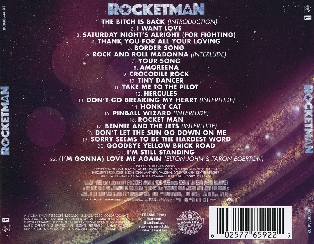 Rocketman [Original Motion Picture Soundtrack] cover art