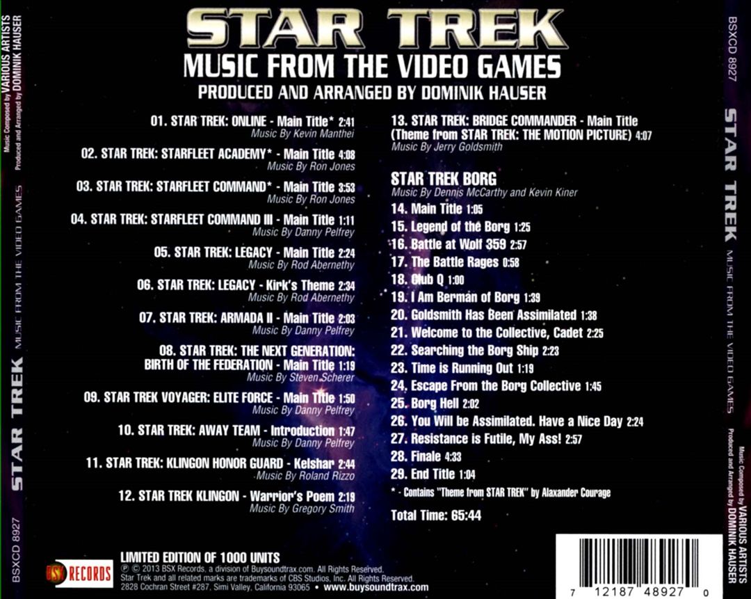 Star Trek: Music from the Video Games cover art